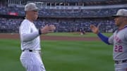 Judge (left) and Soto (right) were teammates on the Yankees for one season. 
