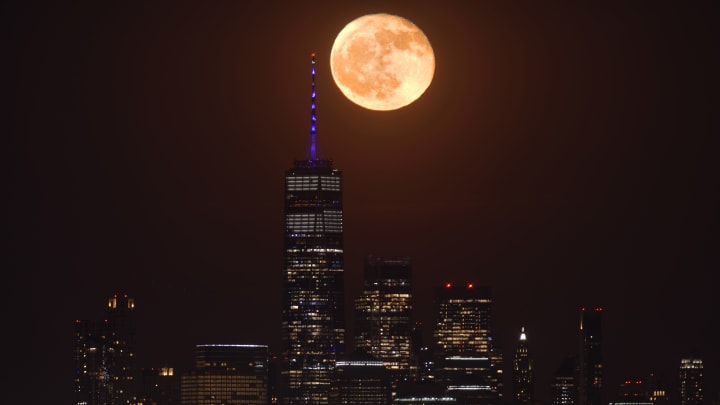 Moonrise in New York City