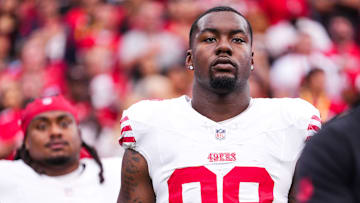 San Francisco 49ers defensive end Mykel Williams (98)