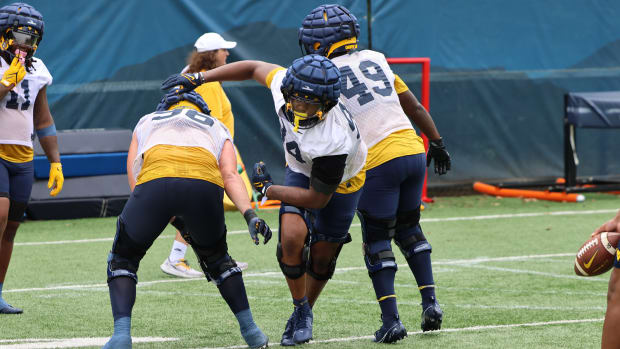 West Virginia University defensive lineman Makai Byerson.