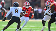 Sep 13, 2025; College Park, Maryland, USA;  Maryland Terrapins running back Nolan Ray (2)