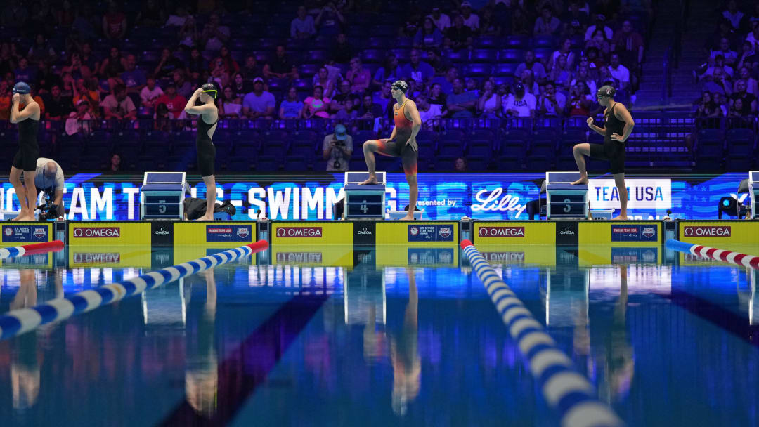 U.S. Olympic Team Swimming Trials at Lucas Oil Stadium in Indianapolis.