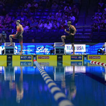 U.S. Olympic Team Swimming Trials at Lucas Oil Stadium in Indianapolis.