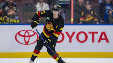 Elias Pettersson, Washington Capitals Mandatory Credit: Bob Frid-Imagn Images