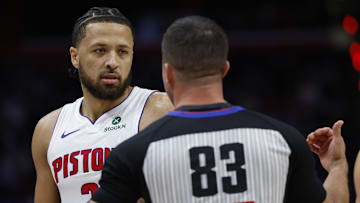 Oct 26, 2025; Detroit, Michigan, USA;  Detroit Pistons guard Cade Cunningham (2): Rick Osentoski-Imagn Images