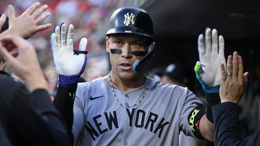 New York Yankees star Aaron Judge has now hit a home run against all 29 other MLB teams. | Jeff Curry-Imagn Images