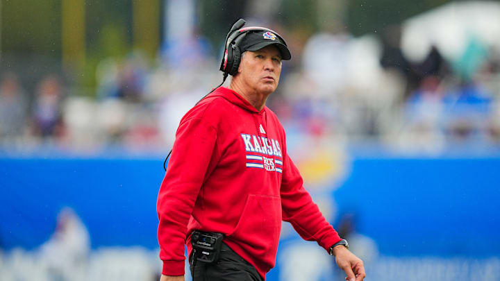 Kansas football head coach Lance Leipold