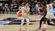 West Virginia University guard Treysen Eaglestaff
