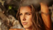 Alex Morgan was photographed by Adam Franzino in Guana Island.