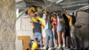 Fans at the Copa America final could be seen entering the ventilation system at Hard Rock Stadium.