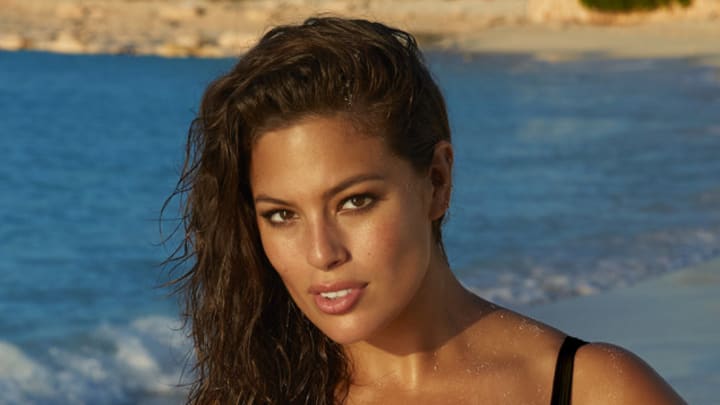 Ashley Graham was photographed by James Macari in Turks and Caicos.