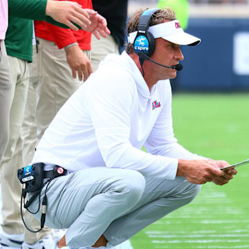 Ole Miss coach Lane Kiffin has been linked to the LSU and Florida head coaching vacancies in recent weeks. 