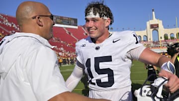 Penn State Nittany Lions quarterback Drew Allar (15)