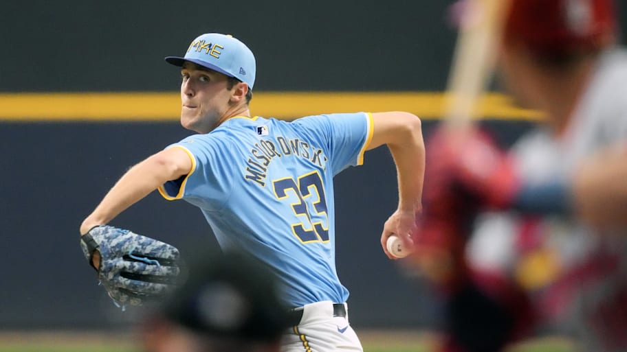 Milwaukee Brewers starting pitcher Jacob Misiorowski was brilliant in his major league debut. | Jeff Hanisch-Imagn Images