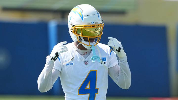Jul 30, 2026; El Segundo, CA, USA; Los Angeles Chargers cornerback Tarheeb Still (4) at training camp at The Bolt. Mandatory Credit: Kirby Lee-Imagn Images