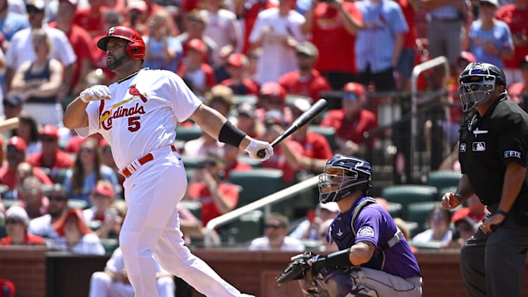 Albert Pujols with the St. Louis Cardinals