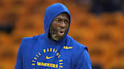 Golden State Warriors forward Draymond Green during the 2025 NBA Playoffs against the Houston Rockets.