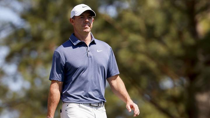Rory McIlroy during the final round of the 2025 Masters at Augusta National Golf Club