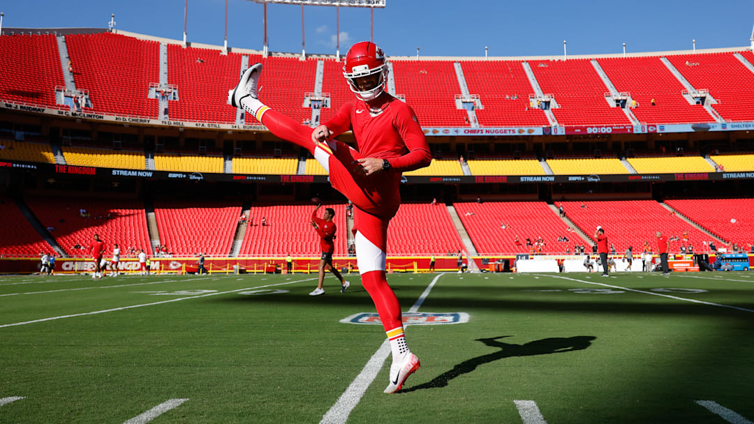 Kansas City Chiefs kicker Harrison Butker.