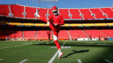 Kansas City Chiefs kicker Harrison Butker.