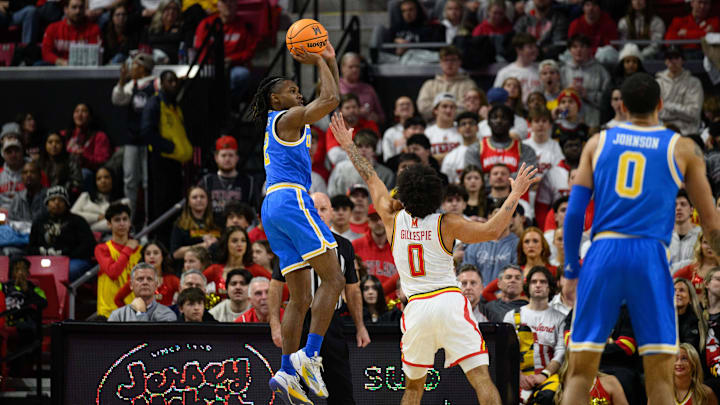 UCLA Bruins guard Dylan Andrews Reggie Hildred-Imagn Images
