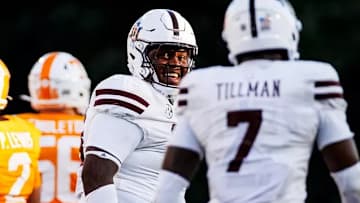 Mississippi State Defensive Lineman Jamil Burroughs (#88) during the game between the Tennessee Volunteers and the Mississippi State Bulldogs at Davis Wade Stadium at Scott Field in Starkville, MS.