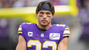 Sep 10, 2023; Minneapolis, Minnesota, USA; Minnesota Vikings safety Harrison Smith (22) warms up before the game against the Tampa Bay Buccaneers at U.S. Bank Stadium. 