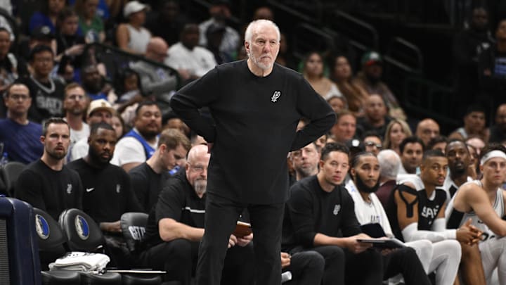 San Antonio Spurs head coach Gregg Popovich San Antonio Spurs head coach Gregg Popovich