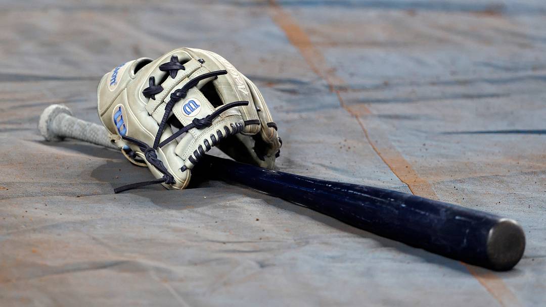 Marlins bat and glove | Credit: Rhona Wise Marlins bat and glove | Credit: Rhona Wise