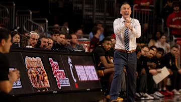 Arizona State Sun Devils head coach Bobby Hurley gestures to his team in the second half of the NCAA basketball game against the Cincinnati Bearcats at Fifth Third Arena in Cincinnati on Saturday, January 18, 2025.