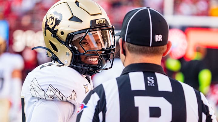 Shilo Sanders left the Nebraska-Colorado football game for an unknown reason