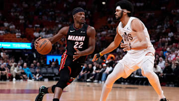 Jarrett Allen, Cleveland Cavaliers and Jimmy Butler, Miami Heat