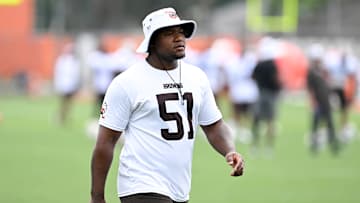Cleveland Browns tackle Mike Hall Jr. 