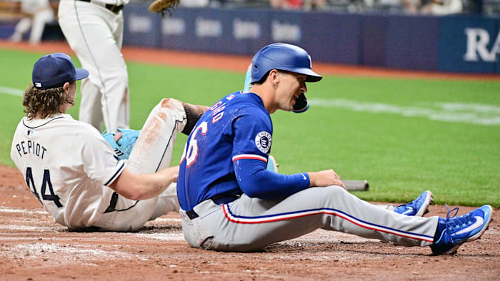 Ranger's Wyatt Langford Tried to Score from First on a Routine Groundout