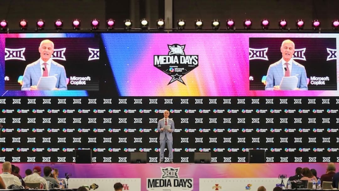 Brett Yormark speaking at Big 12 Media Days 