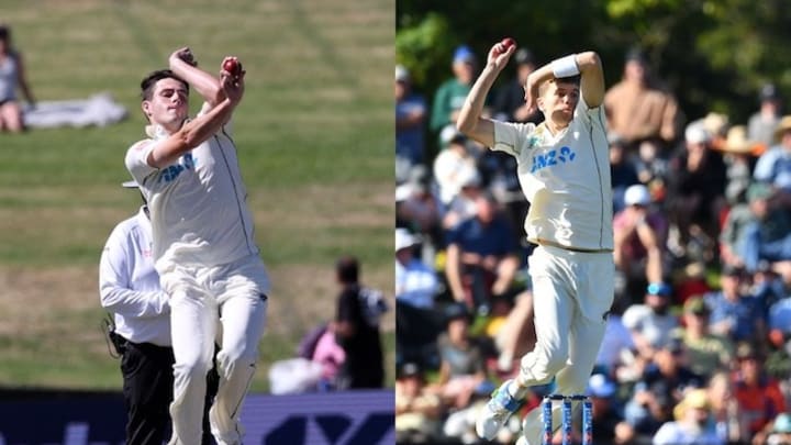 Will O'Rourke [right] and Ben Sears [left] Joining New Zealand's Test team for the forthcoming games against Afghanistan and Sri Lanka