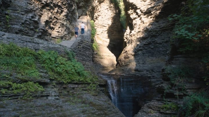 The entrance to the trail through Watkins Glen State Park.