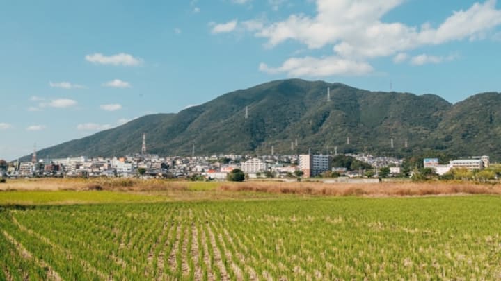 Japan countryside, Kyushu, Japan