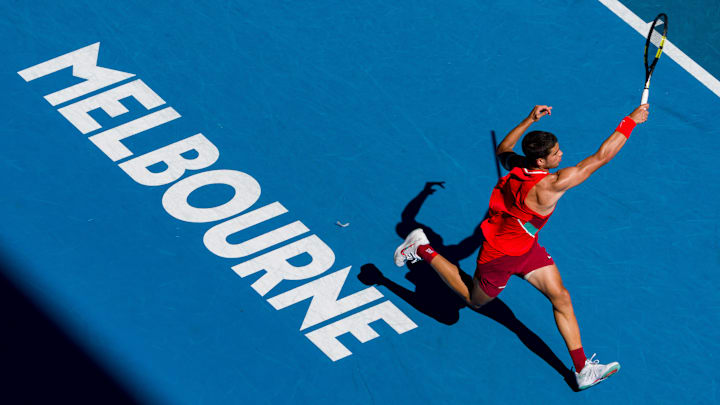 Carlos Alcaraz at the 2022 Australian Open