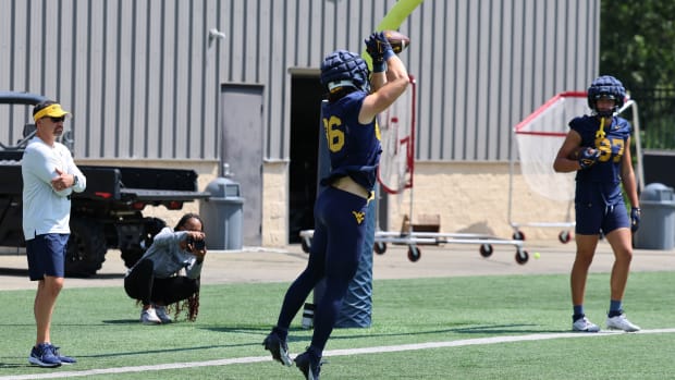 West Virginia University tight end Will Dixon.