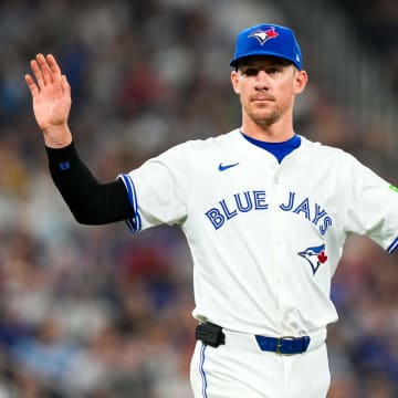 Jun 29, 2024; Toronto, Ontario, CAN; Toronto Blue Jays pitcher Chris Bassitt (40) against the New York Yankees at Rogers Centre.