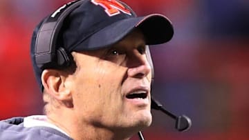 Nebraska Cornhuskers head coach Mike Riley watches the clock tick away
