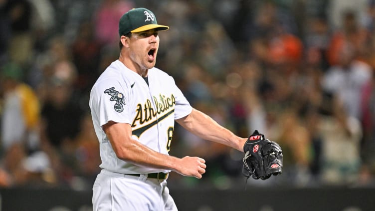 Oakland Athletics pitcher Trevor May