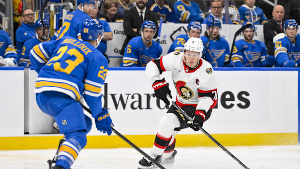 Ottawa Senators left wing Brady Tkachuk