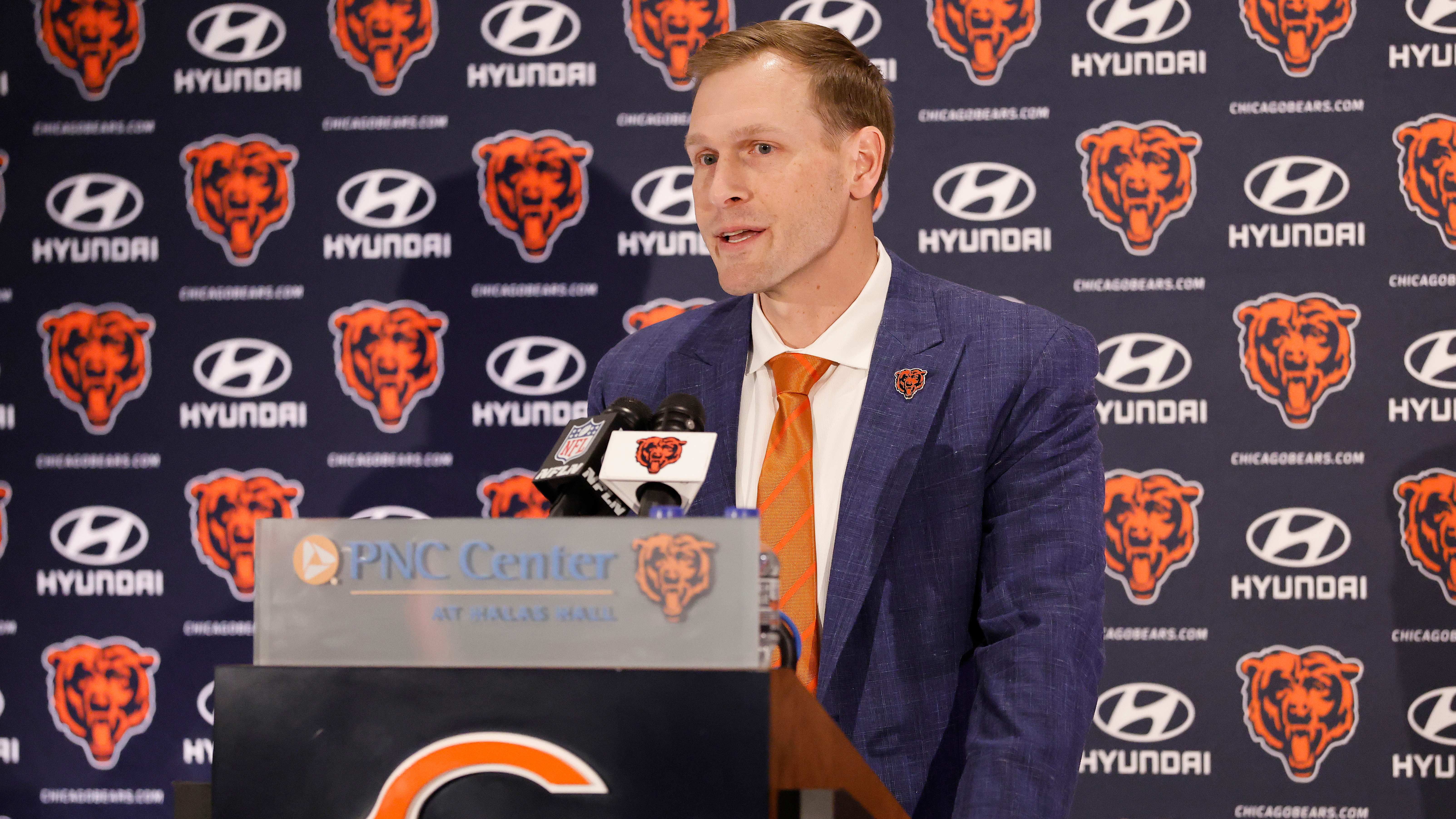 Ben Johnson can't help but laugh at Matt Eberflus' Thanksgiving blunder