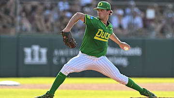 Ace pitcher and Friday night starter Grayson Grinsell is off to the Major League Baseball draft after posting a 9-3 record and 3.01 ERA in 2025. Ducks may have found replacements in the portal.