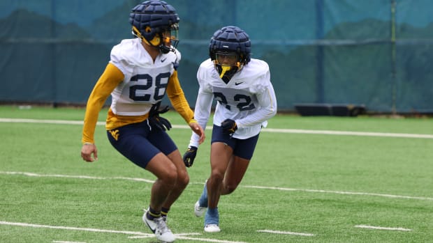 West Virginia University defensive back Keyshawn Washington.