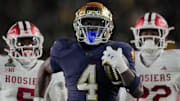 Notre Dame Fighting Irish running back Jeremiyah Love.