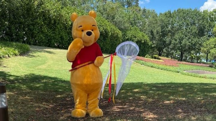 Winnie the Pooh at EPCOT. Photo by Matthew Liebl