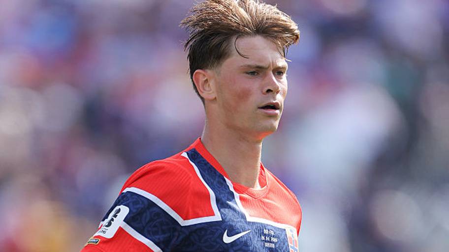 Henrik Falchener of Norway during the FIFA World Cup 2026 Group I match between Norway and France.